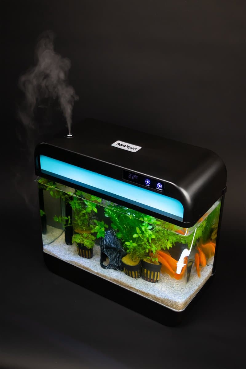 AquaImpact Premium Zelfreinigend Aquarium 26 L + 20 Filters – Set met 3‑in‑1 Pomp, LED & Touch Display – Incl. Luchtbevochtiger thumbnail 10