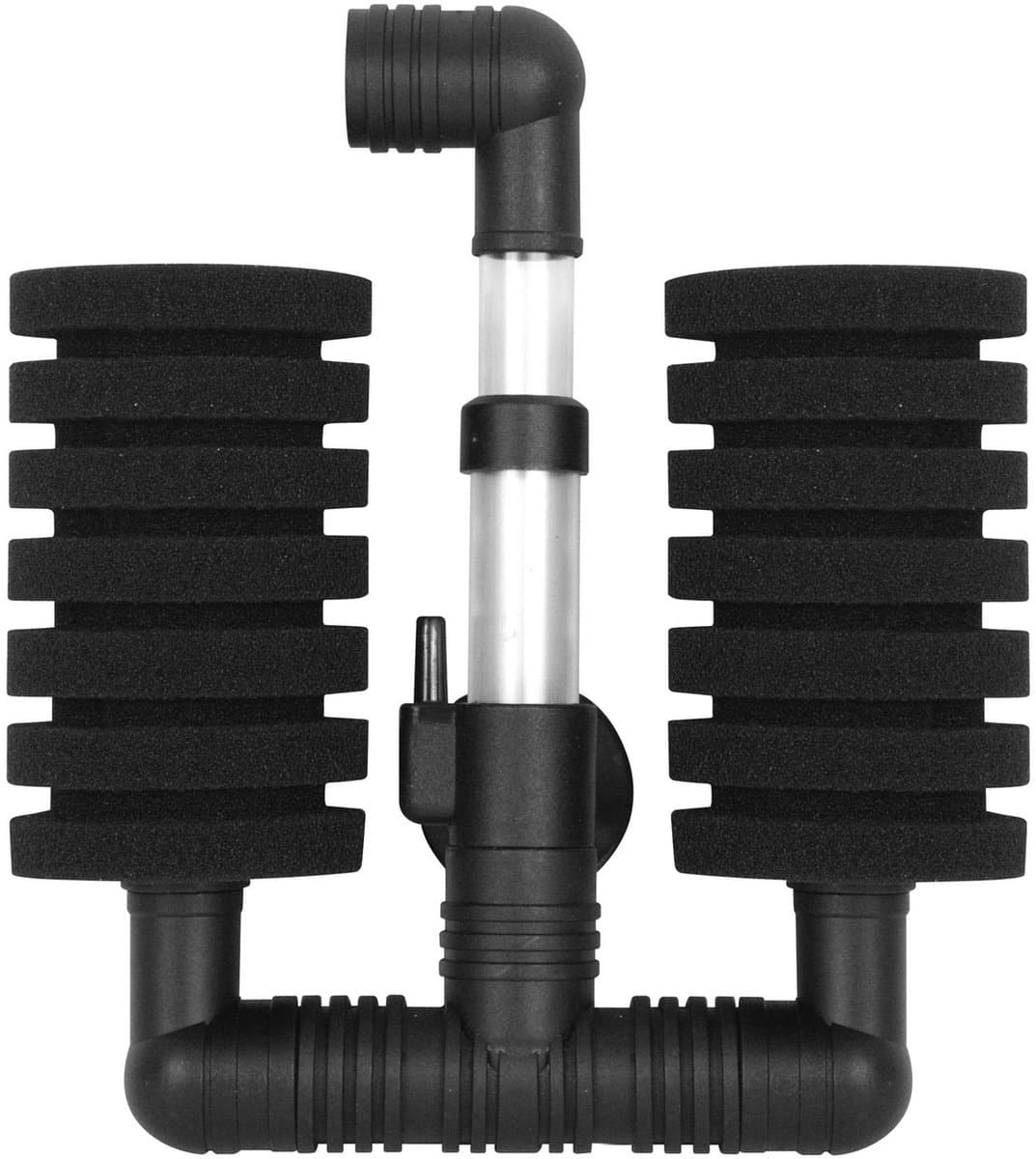 Aqua Nova dubbel sponsfilter, aquarium filter NSF-120L - voor Aquaria tot 60 liter, Shrimp Safe! - afbeelding 1