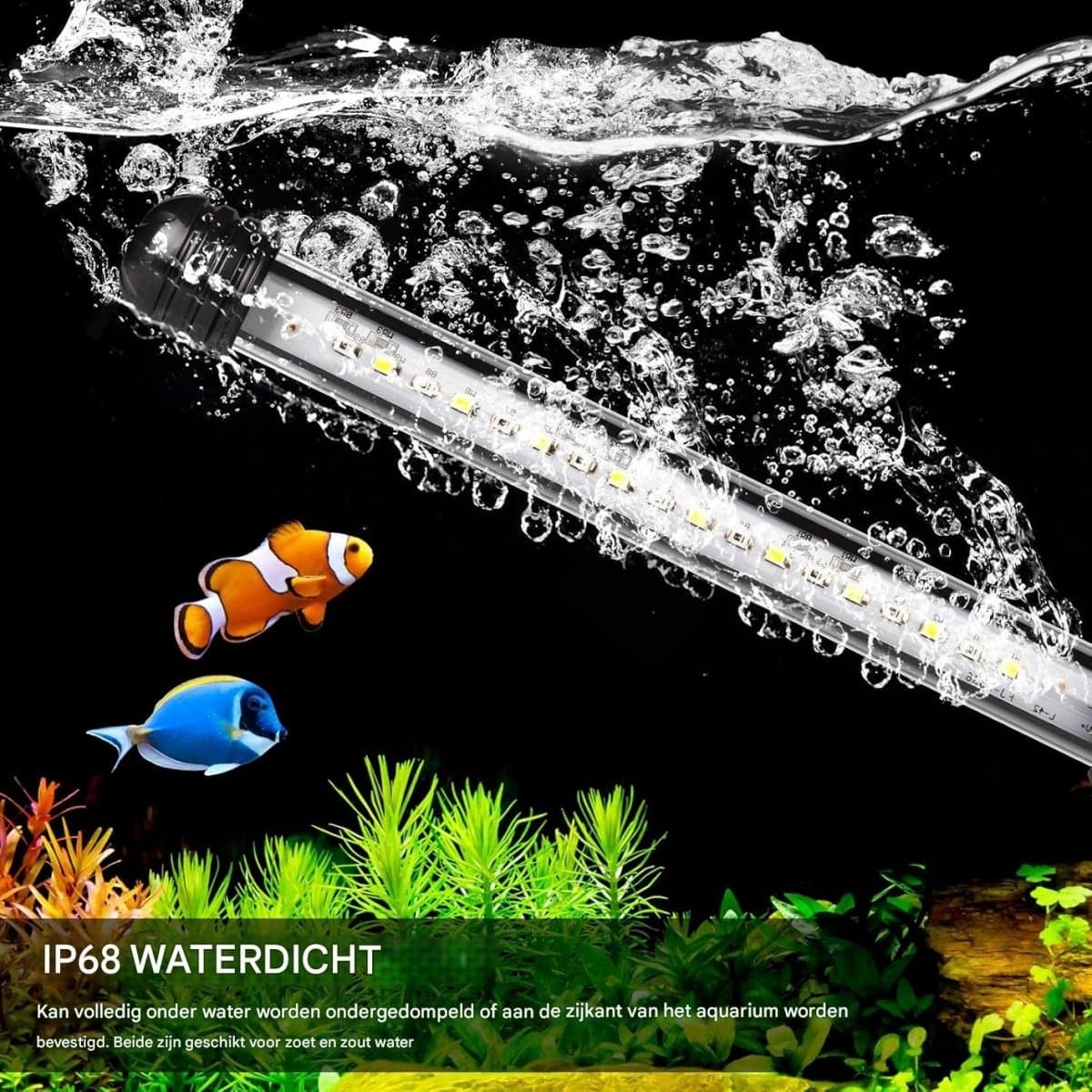 EXCITAT LED lamp - Aquariumlamp - Onderdompelbaar - Met timer - Geschikt voor aquaria, aquaria, reservoirs, huisdierkooien en reptielenkooien thumbnail 3