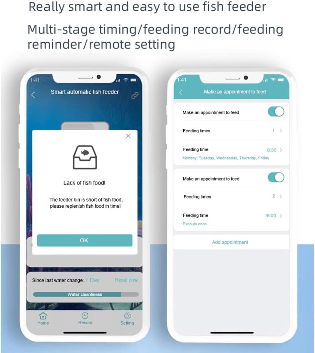 Voederautomaat voor Aquarium met WiFi App Bediening - 100 ml - Automatische Voeding voor Vissen thumbnail 5