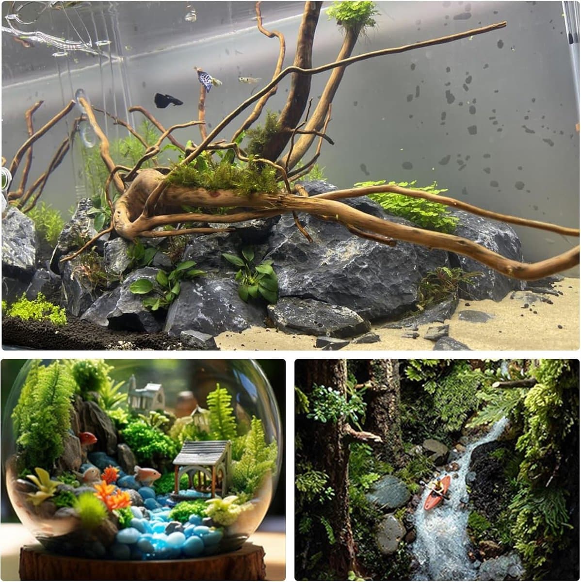 Krachtige Silicone Lijm voor Aquaria - Ideaal voor Planten, Koraal en Waterlandschappen - 3 Stukken Visbestendige Lijm thumbnail 3