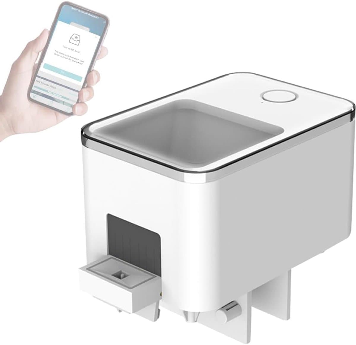 Voederautomaat voor Aquarium met WiFi App Bediening - 100 ml - Automatische Voeding voor Vissen - afbeelding 1