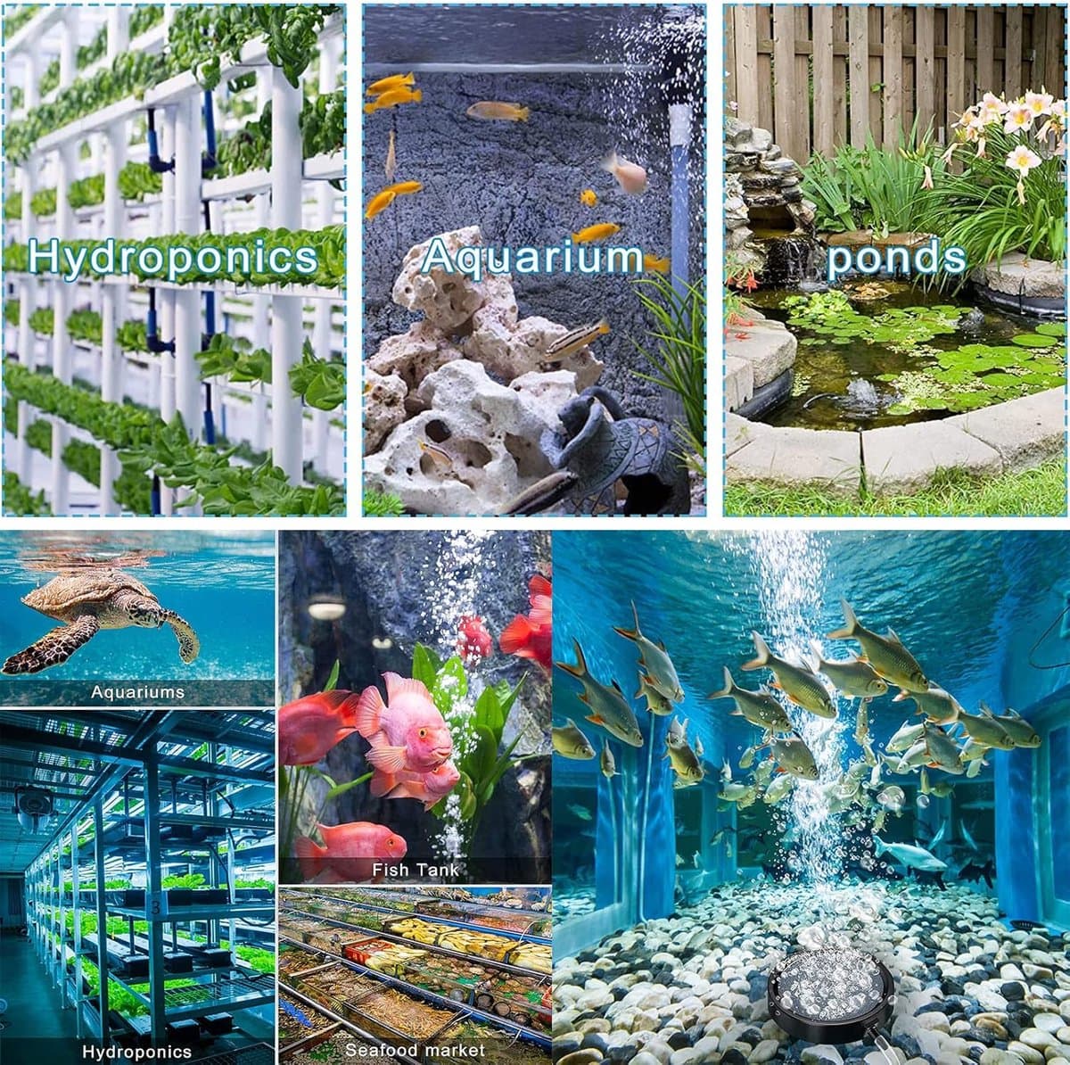 SnelShoppen - Grote Luchtsteen Schijf, Luchtsteen voor Vijvers, Bubbler voor Aquarium, Duurzaam en Niet-Toxisch, Ideaal voor Tuin en Aquariums thumbnail 6