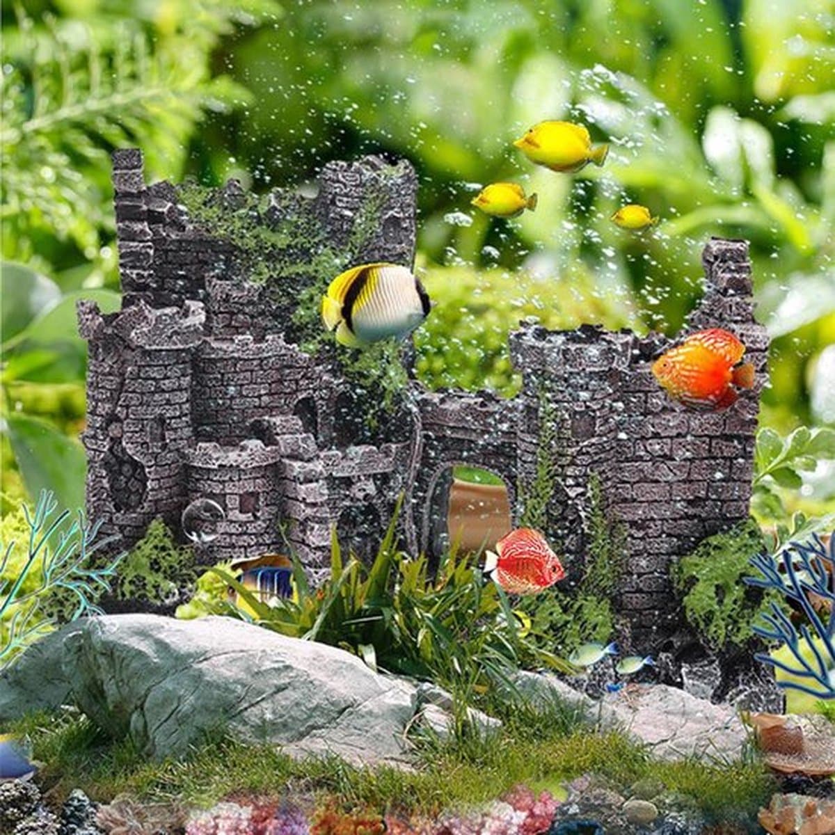 Aquarium Decoratie - Ornamenten - Kasteel thumbnail 4