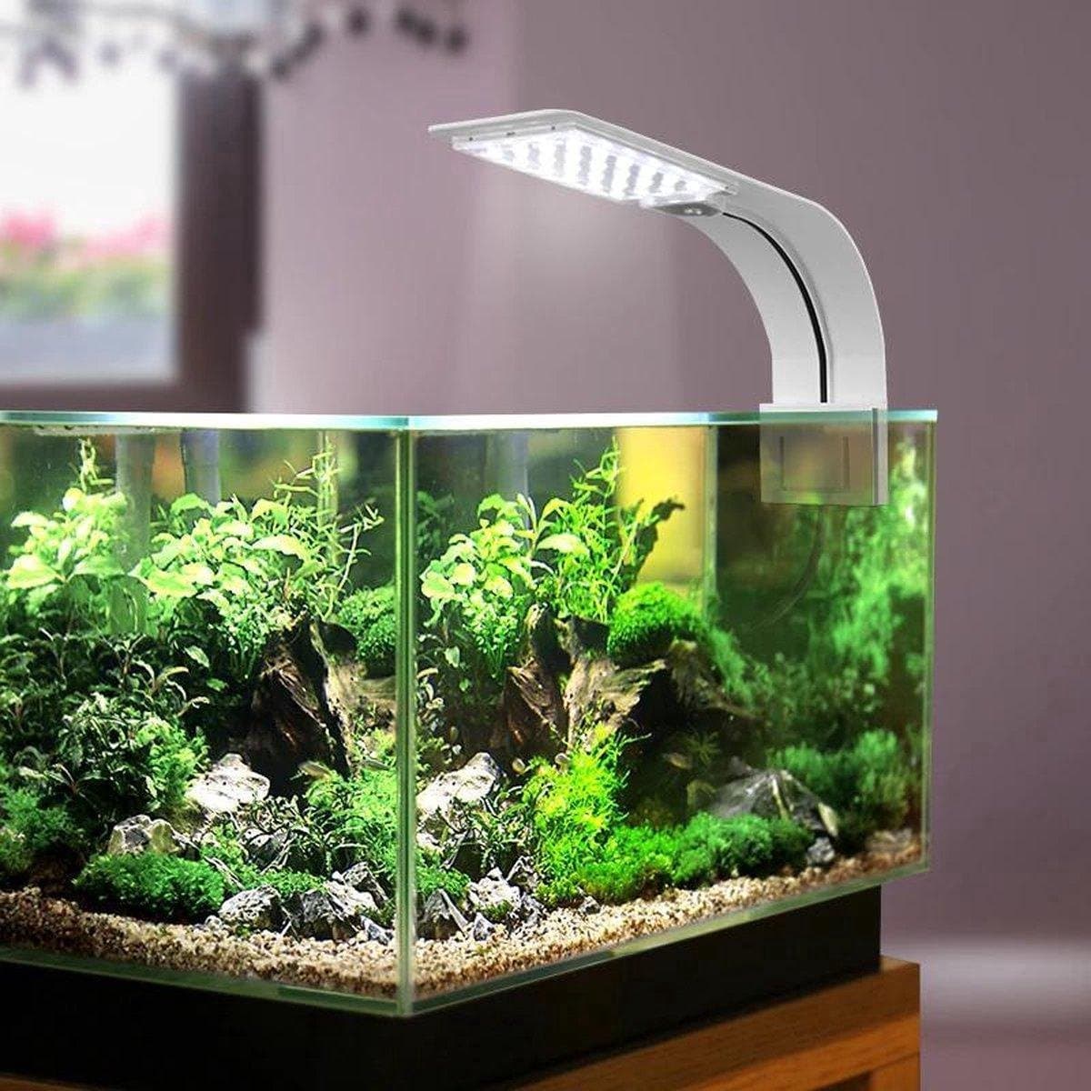 Aquarium LED Lamp – 220MM – Wit Licht – Zorgt Voor Krachtige Verlichting – Geschikt Alle Soorten Aquariums - Zwart thumbnail 5