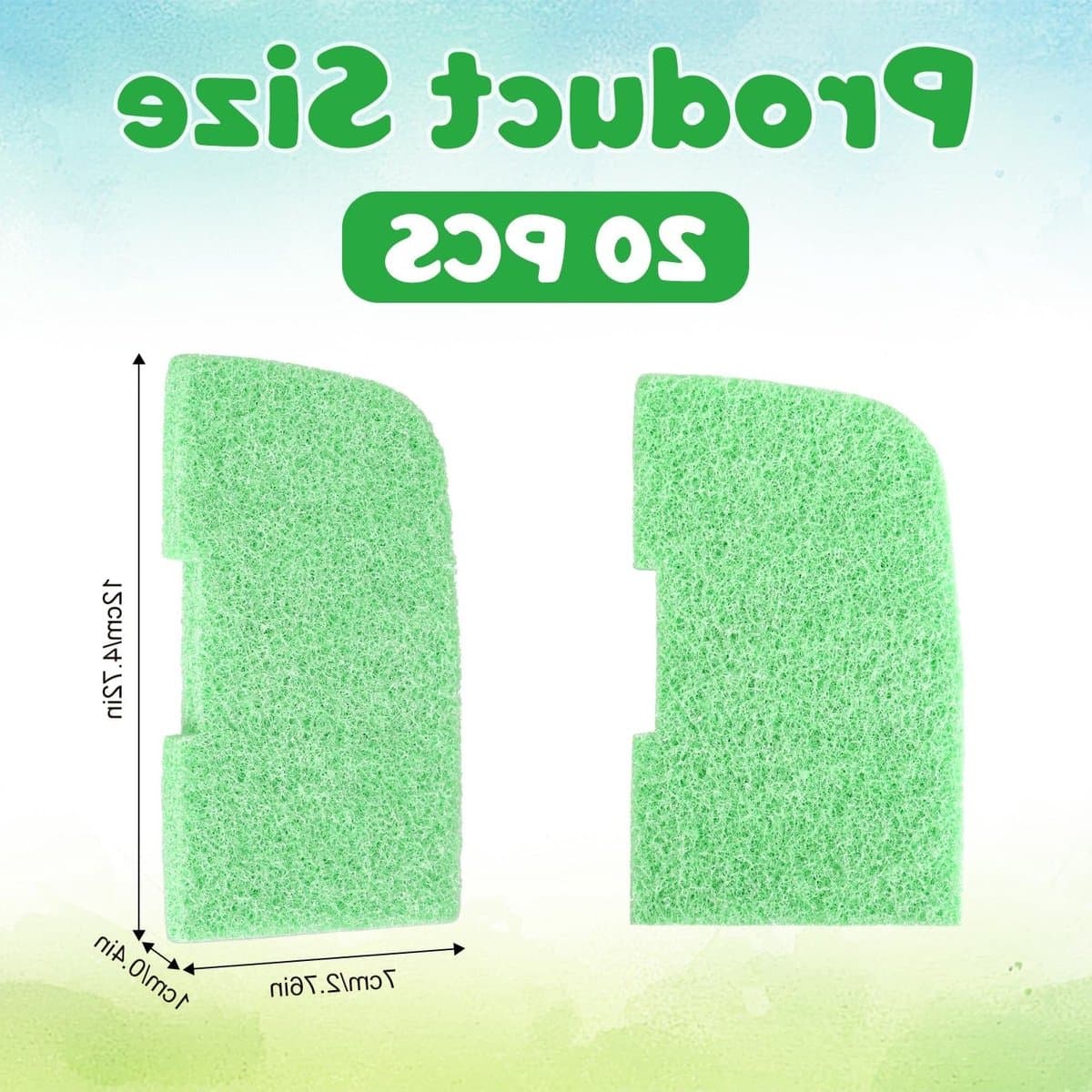 20 Stuks Fosfaat Verwijderingspads voor Aquariumfilters, Vervangingsmedia voor Fluval 306/307/406/407, Effectieve Waterbehandeling en Filtratie thumbnail 5