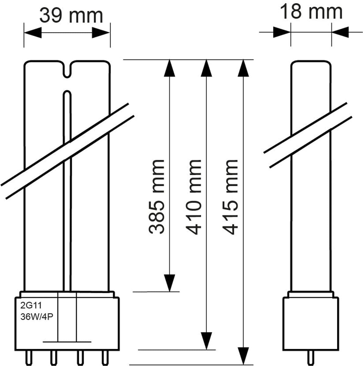 Philips uvc vervangingslamp - UV - 36W thumbnail 6