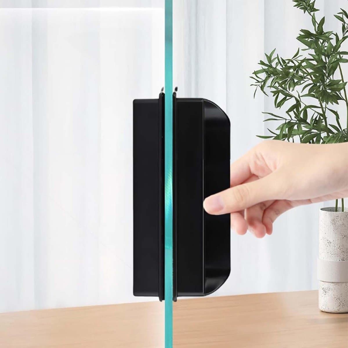 Magneet ruitenreiniger voor aquaria, effectieve glasreiniger, aquariumreinigingsaccessoires voor glas tot 6 mm dik, ideaal voor onderhoud van aquaria thumbnail 5