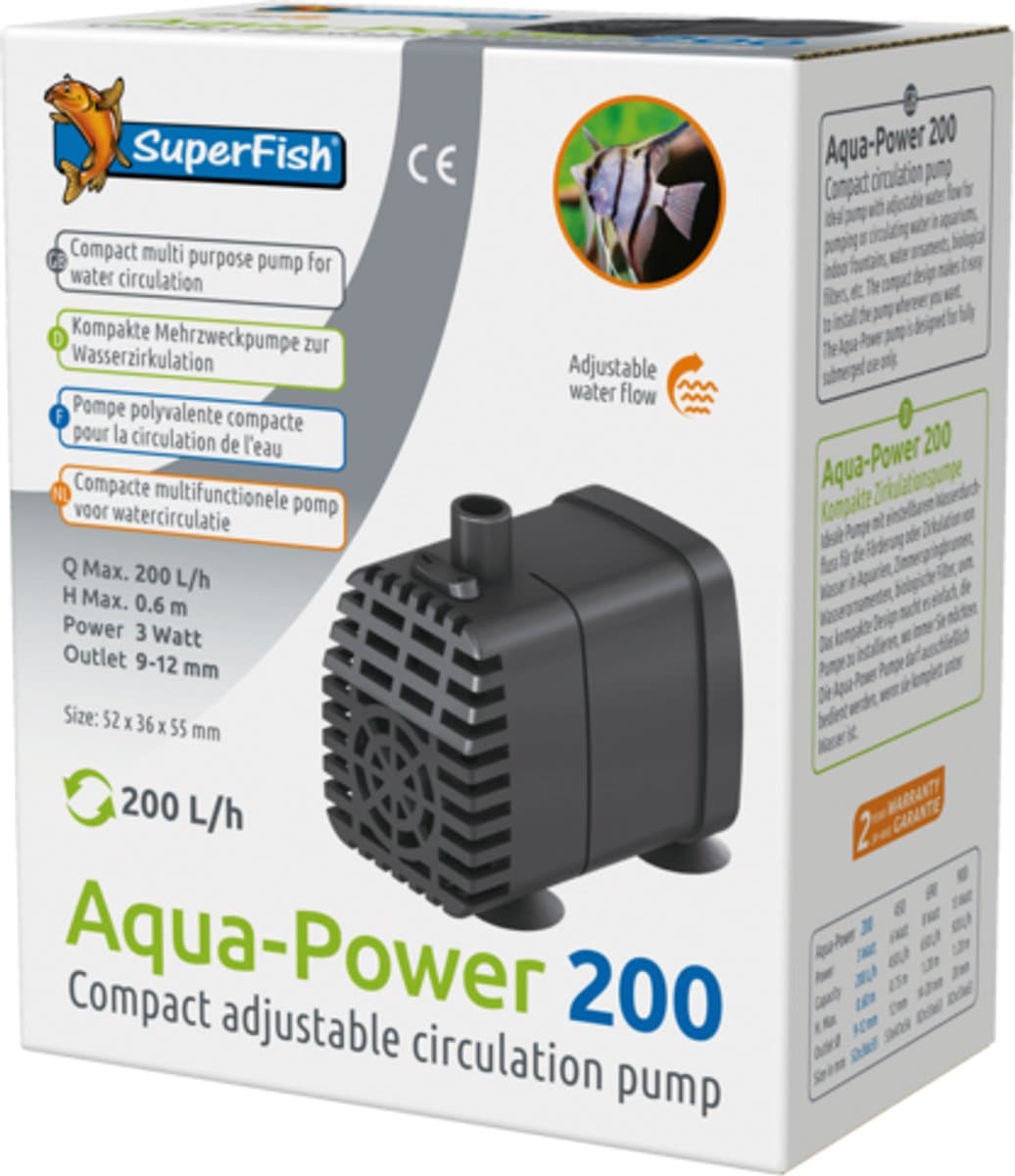 Superfish Aqua-Power 200 Waterpomp - 200 L/H thumbnail 6