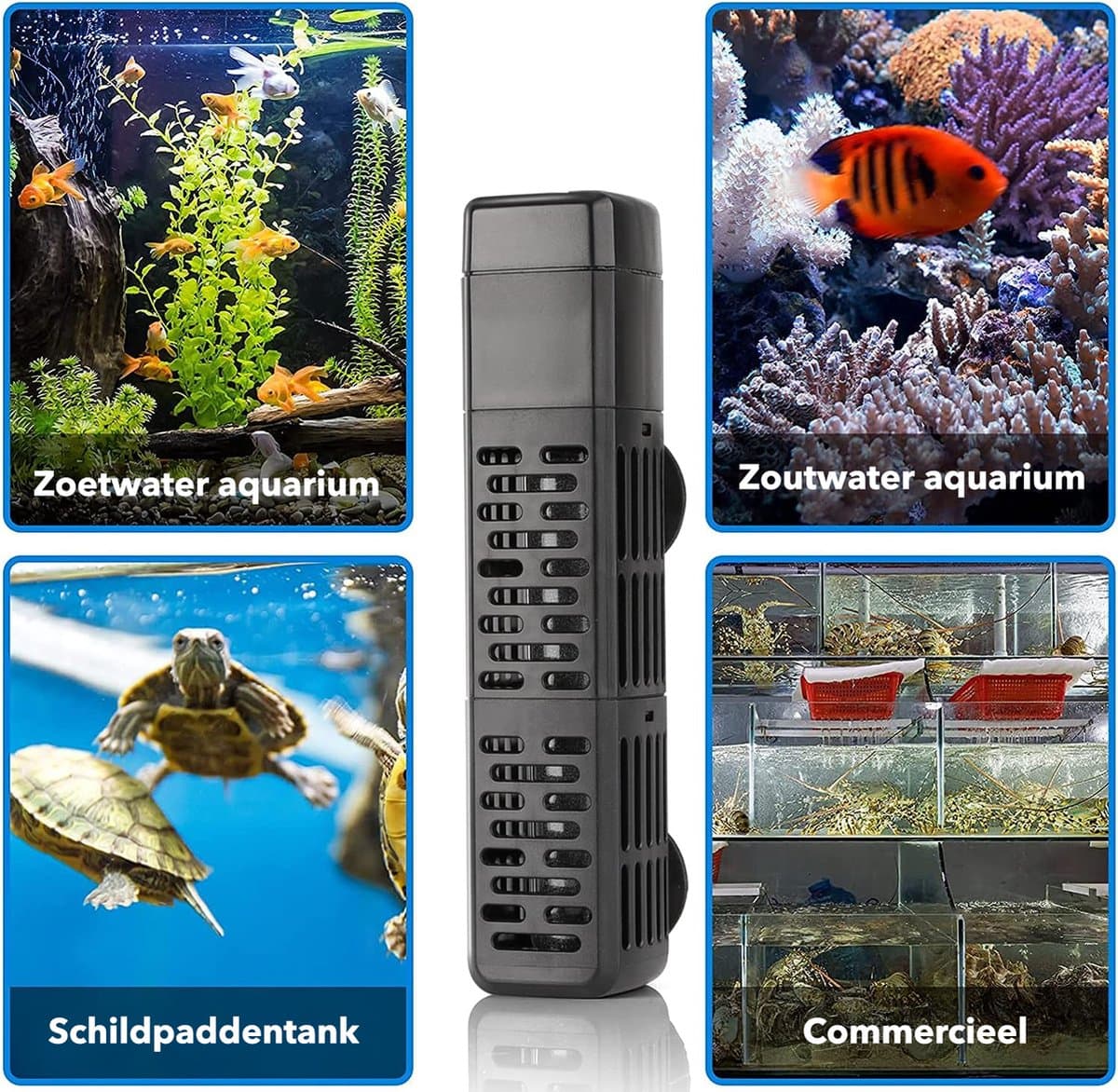 PetFriends Professionele Aquarium verwarming 50W met Slimme Digitale Thermometer - Tot 40 Liter - Oververhittingsbescherming - Heater - Filter thumbnail 5