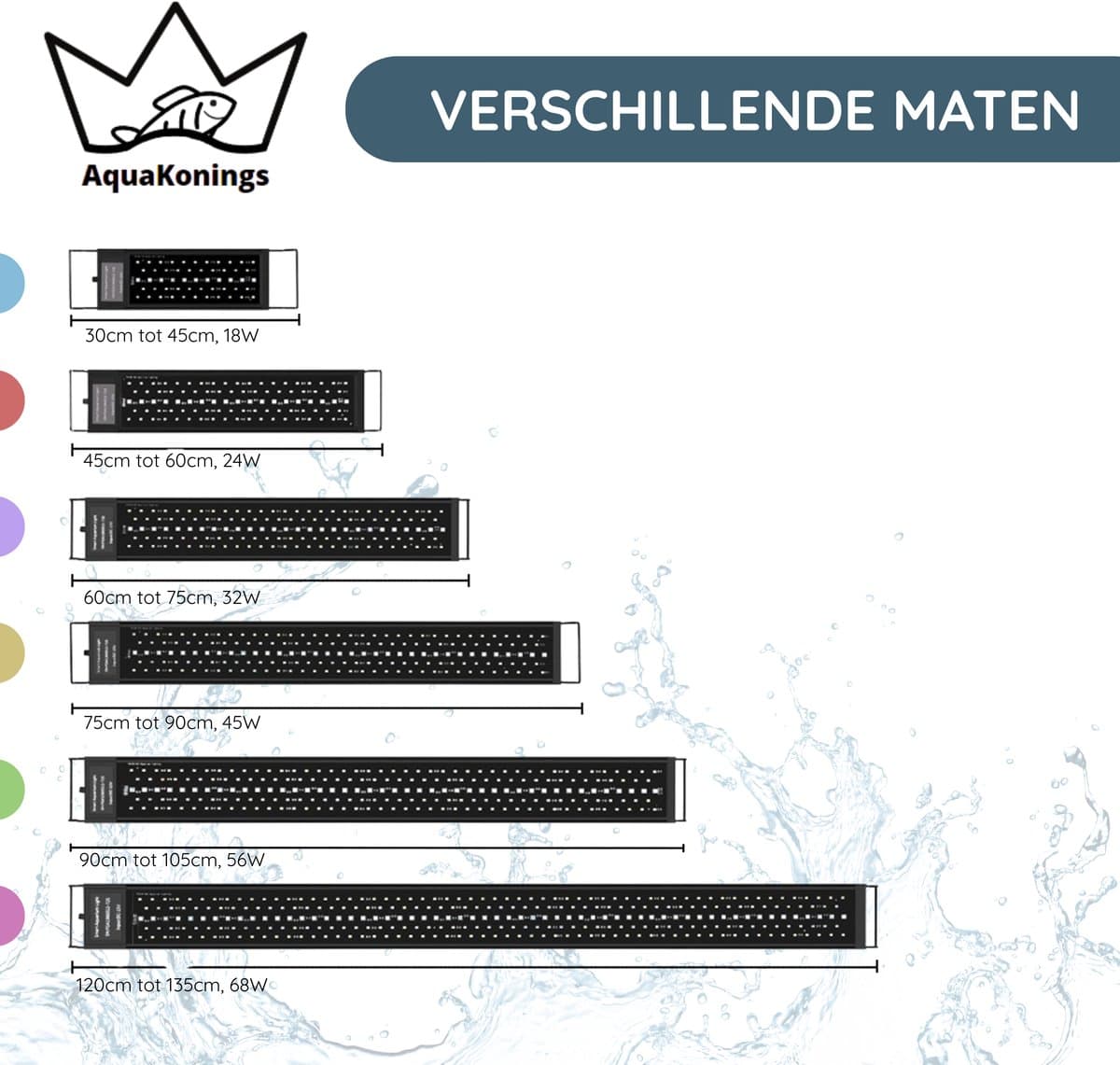 Aquarium lamp - LED Aquariumverlichting - Dimbaar - Timer - 120 tot 135cm - Verschillende maten verkrijgbaar - Vernieuwde versie thumbnail 8