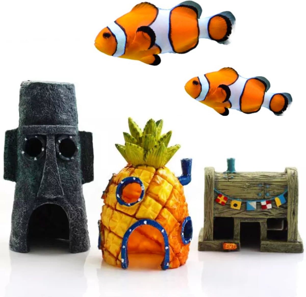Aquarium Decoratie - Ornamenten - Set van 3 - Spongebob thumbnail 4