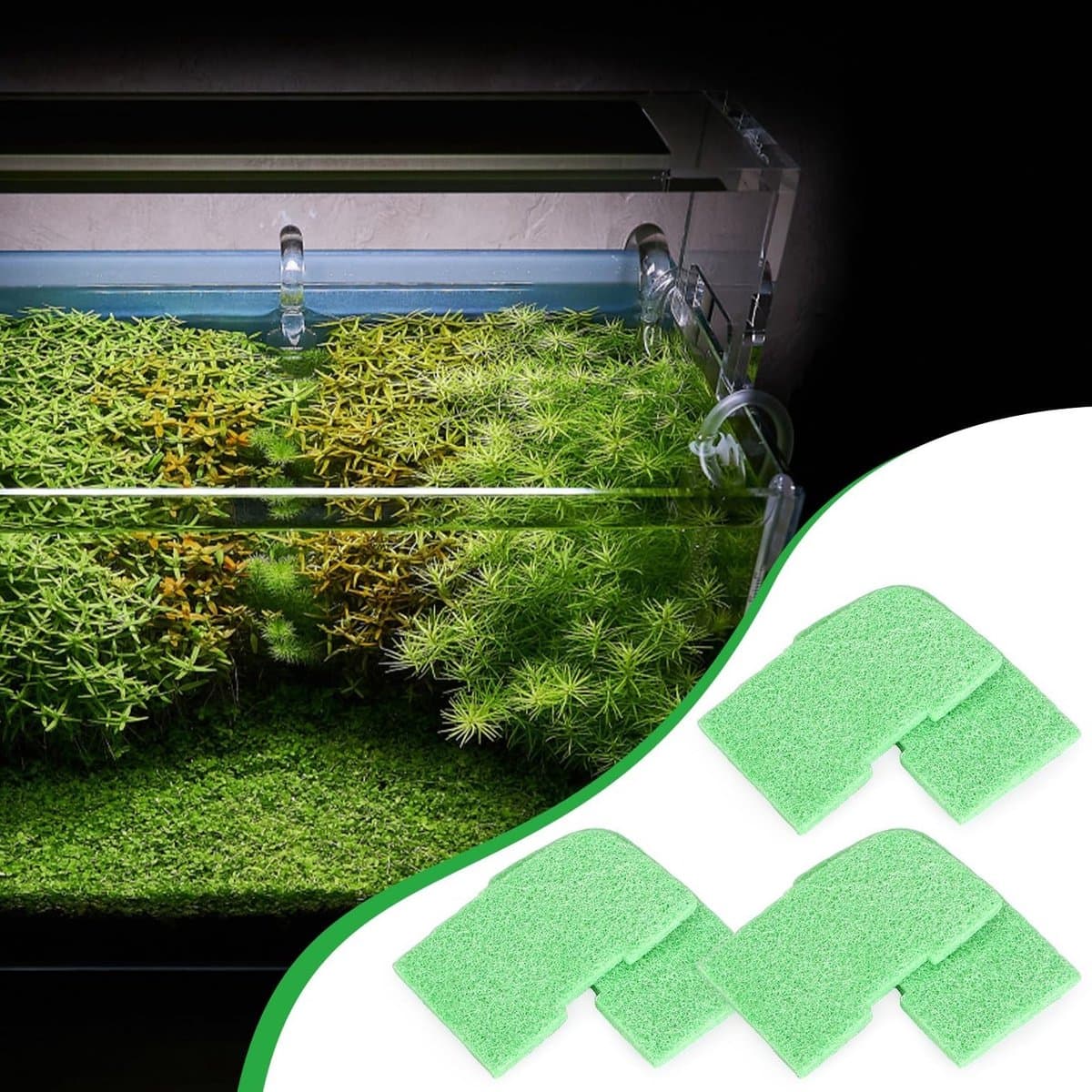 20 Stuks Fosfaat Verwijderingspads voor Aquariumfilters, Vervangingsmedia voor Fluval 306/307/406/407, Effectieve Waterbehandeling en Filtratie thumbnail 7