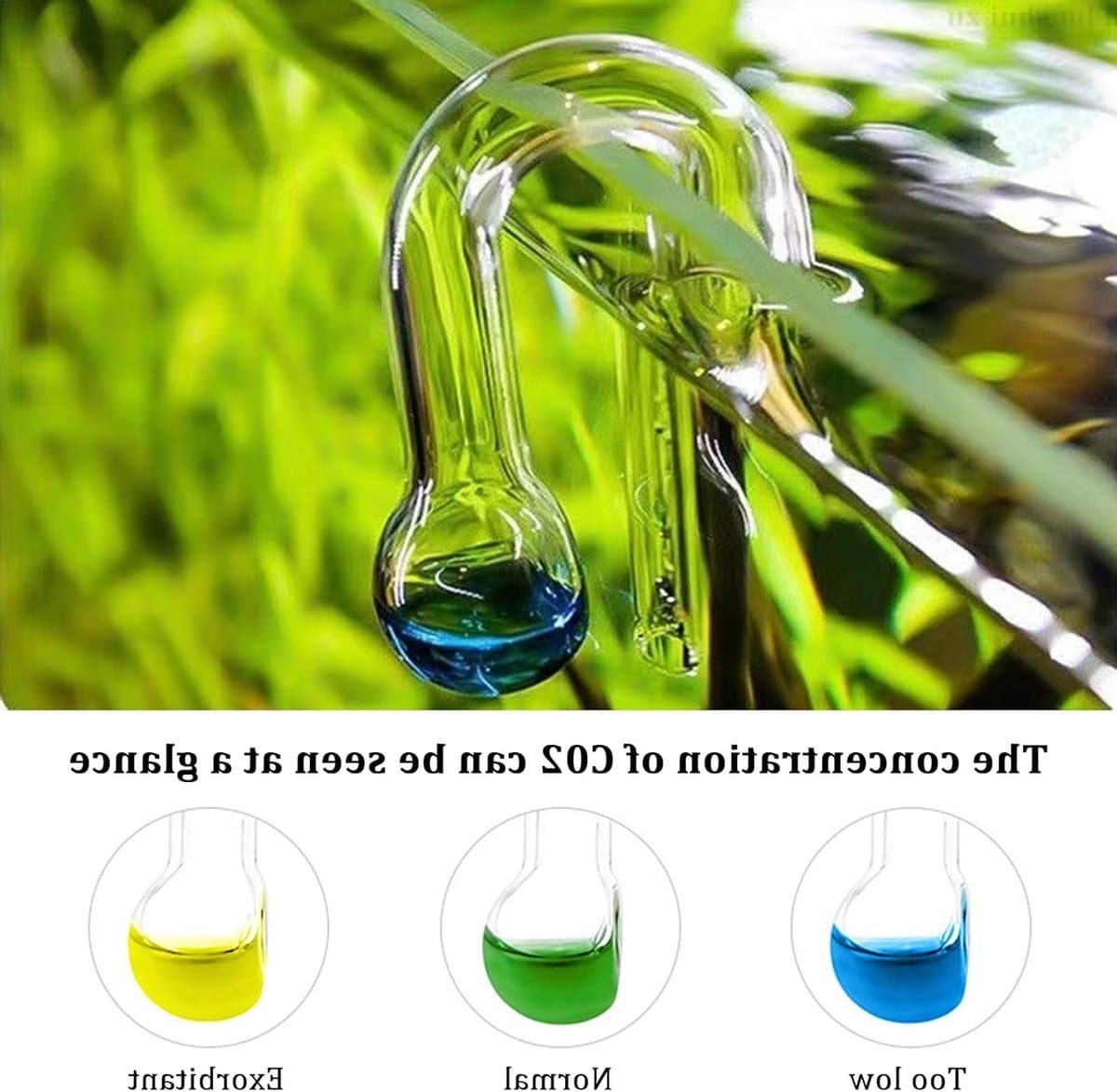 3-delige CO2 testset voor aquaria, inclusief drop checker en monitor voor optimale CO2-niveaus in je aquarium, ideaal voor aquaristiek en vissenwelzijn thumbnail 3
