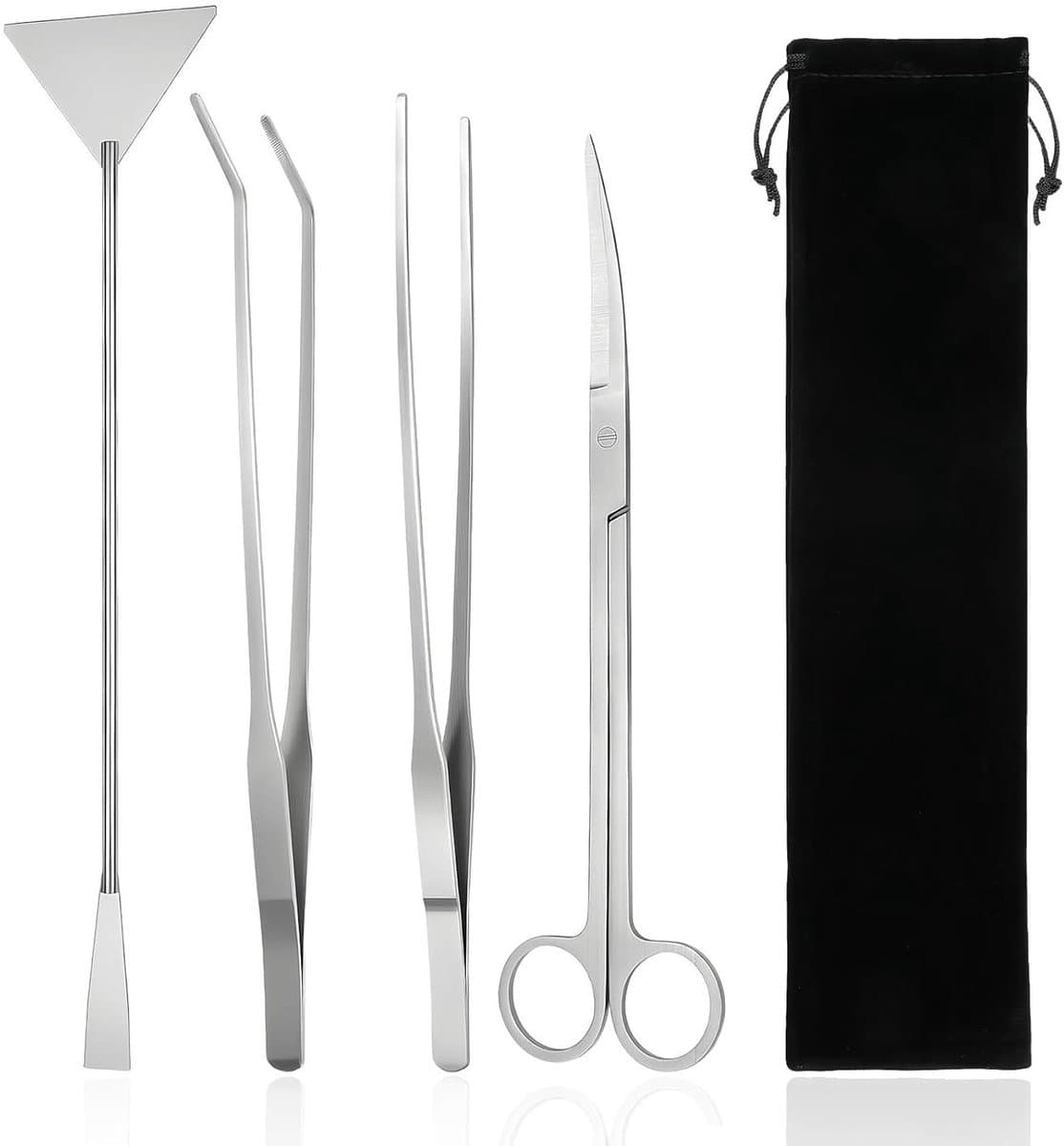 Allecto - Aquarium Aquascaping Tools Set - RVS Schoonmaakset - Voor waterplanten - Set van 4 - Onderhoud aquarium - Ideaal voor aquascaping - Gesch.. thumbnail 22