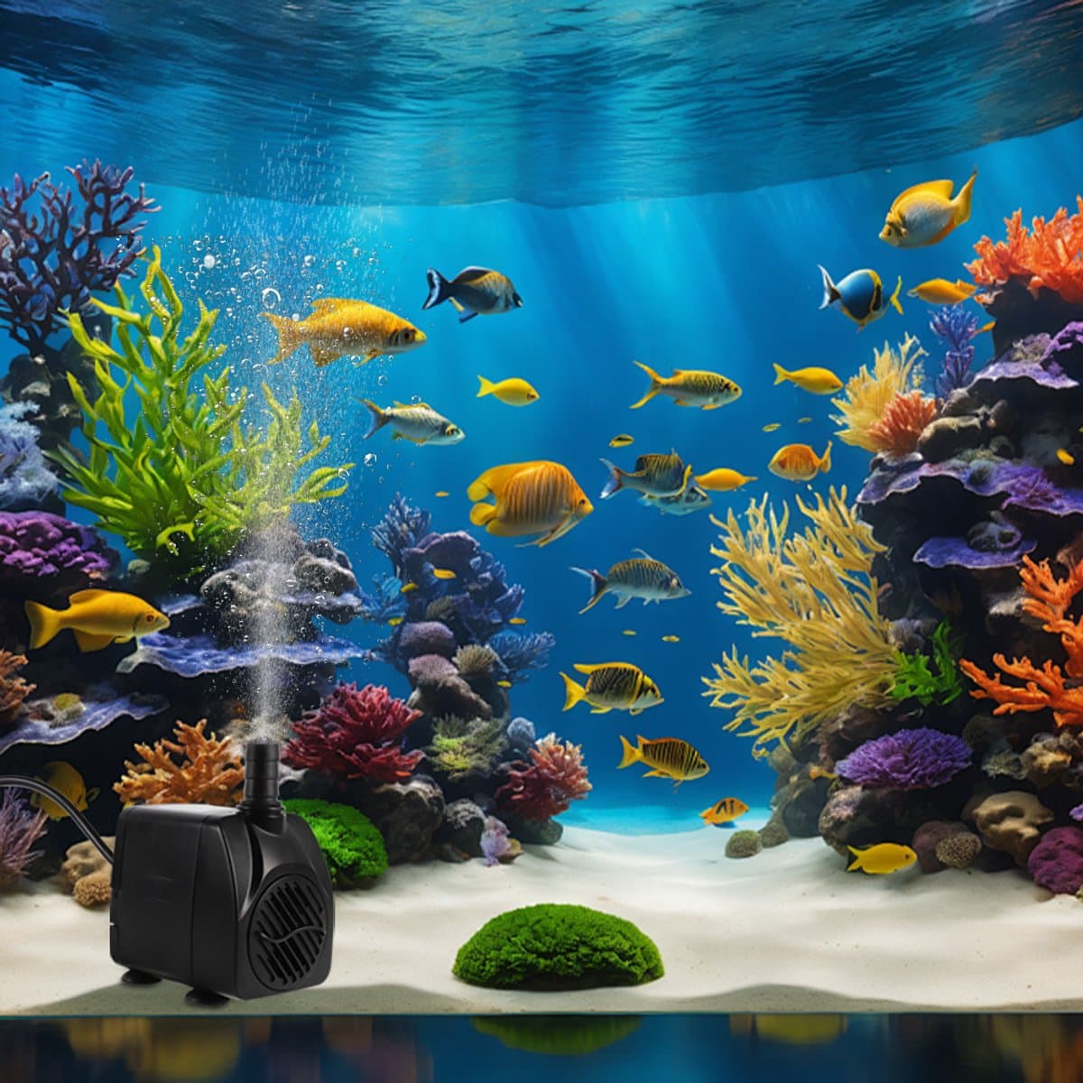 Ultrastille Dompelpomp 840 L/U - 10W Regelbare Doorstroming 2 Sproeikoppen Gereedschaploze Reiniging - Ideaal Voor Hydrocultuur Watervallen En Aquariums thumbnail 9