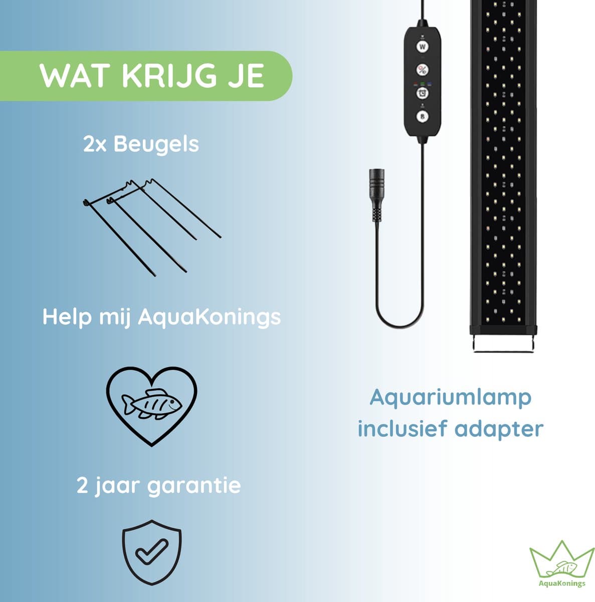 AquaKonings - Aquarium lamp - LED Aquariumverlichting - Dimbaar – Eenvoudig bedienen - Timer - 90 tot 105cm - Verschillende maten verkrijgbaar thumbnail 6