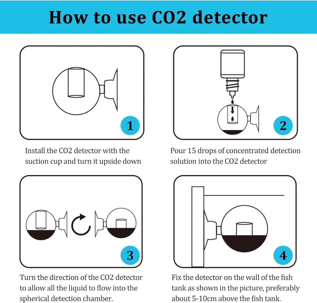 3-delige CO2 testset voor aquaria, inclusief drop checker en monitor voor optimale CO2-niveaus in je aquarium, ideaal voor aquaristiek en vissenwelzijn thumbnail 12