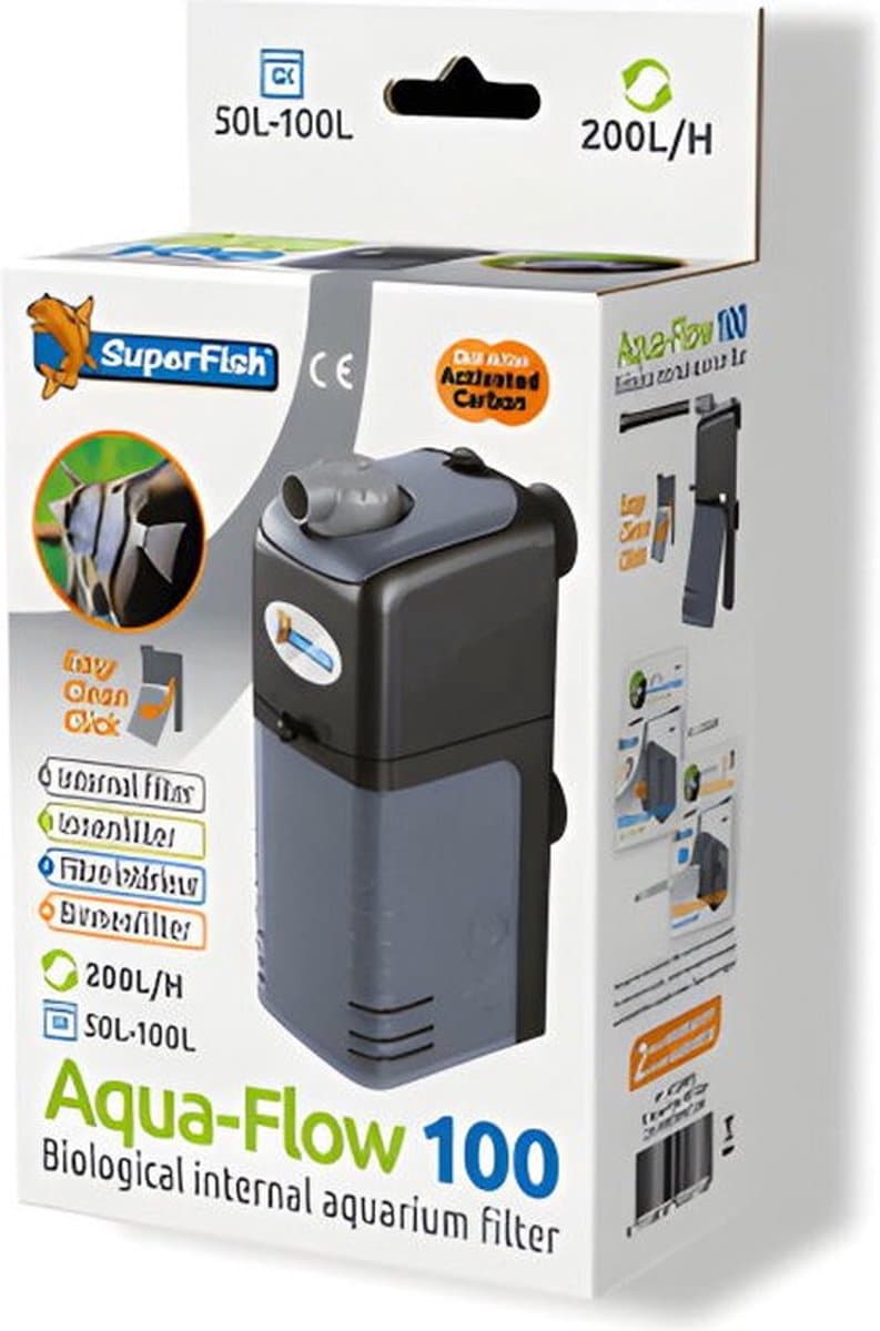 SuperFish AquaFlow Dual Action 100 - Aquariumfilter - 200 L/H thumbnail 3