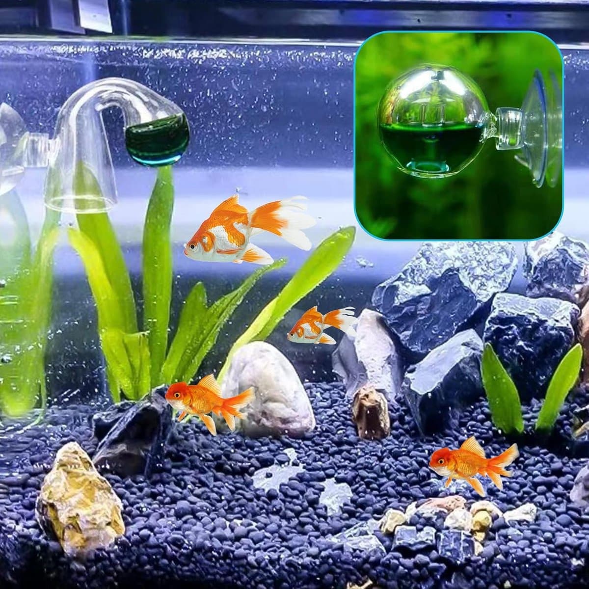 3-delige CO2 testset voor aquaria, inclusief drop checker en monitor voor optimale CO2-niveaus in je aquarium, ideaal voor aquaristiek en vissenwelzijn thumbnail 8