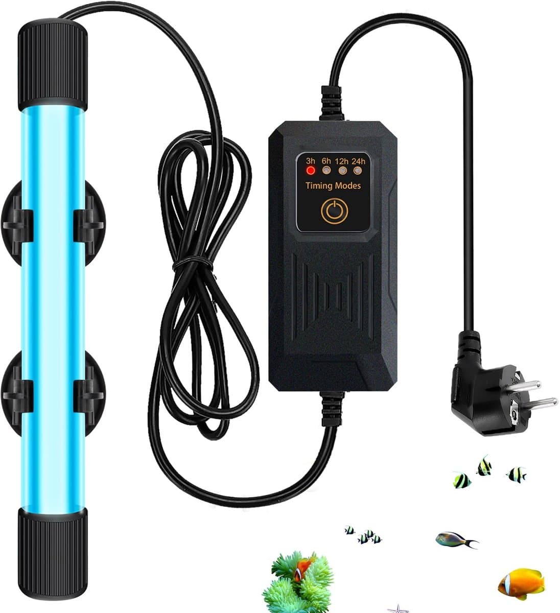 Omgoods - UV Lamp Steriliser voor Aquarium 13W met Timer - Waterdicht - afbeelding 1