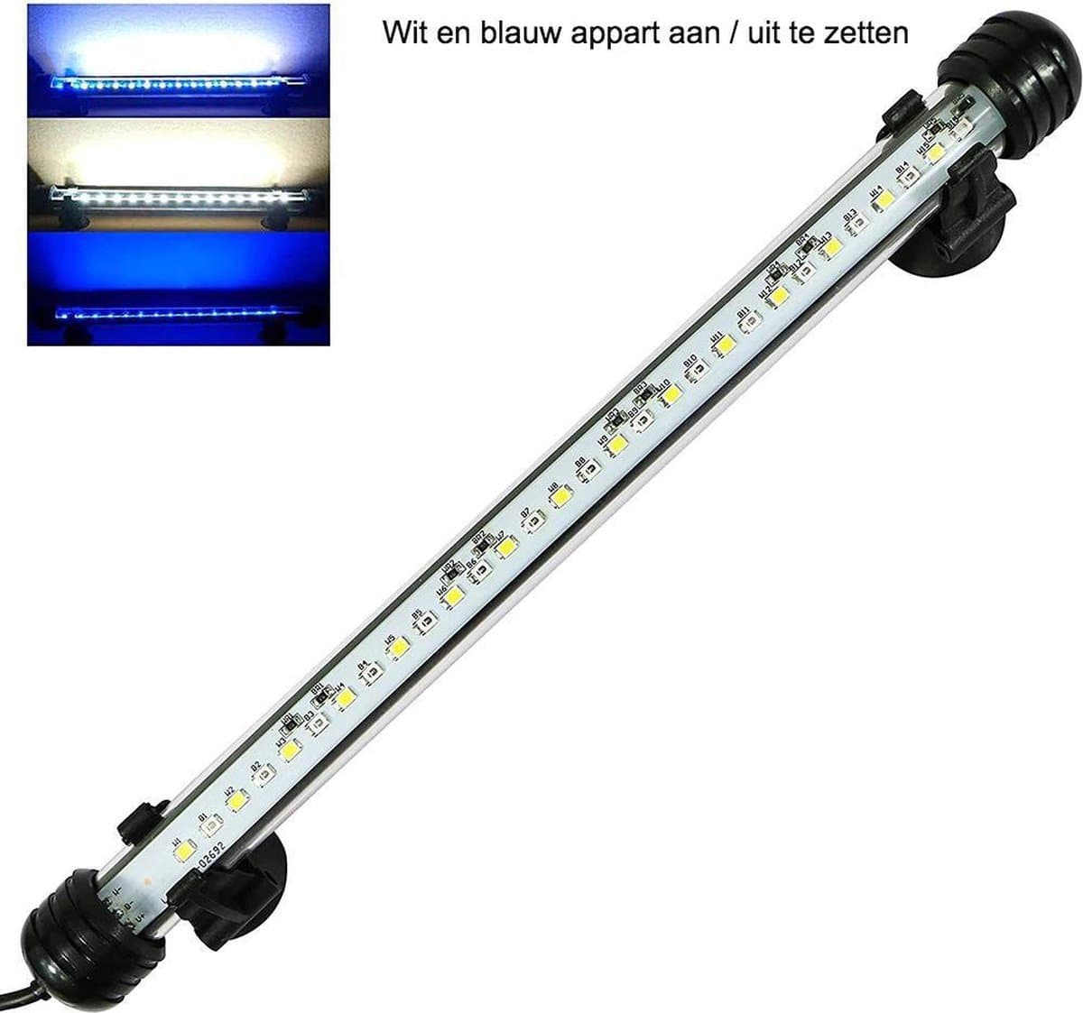 Aquarium Of Terrarium Verlichting– Onder Water Ledlamp – Blauw En Wit - Lengte 48 cm thumbnail 5