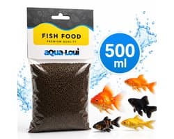 Aqua-Loui® - Goudvis Granulaat 500 ml - Premium Visvoer voor Goudvissen & Sluierstaarten - Langzaam Zinkende Korrels - Complete Voeding - Kleurversterkend - Helder Water