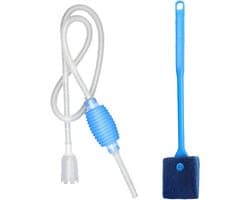 Complete Aquarium Reinigingsset met Vacuüm en Borstel voor Efficiënte Onderhoud van je Aquarium