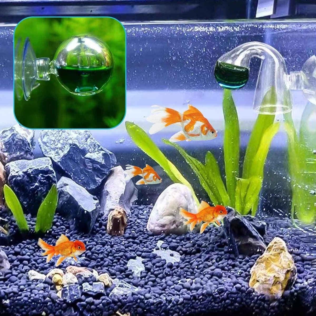 3-delige CO2 testset voor aquaria, inclusief drop checker en monitor voor optimale CO2-niveaus in je aquarium, ideaal voor aquaristiek en vissenwelzijn thumbnail 7