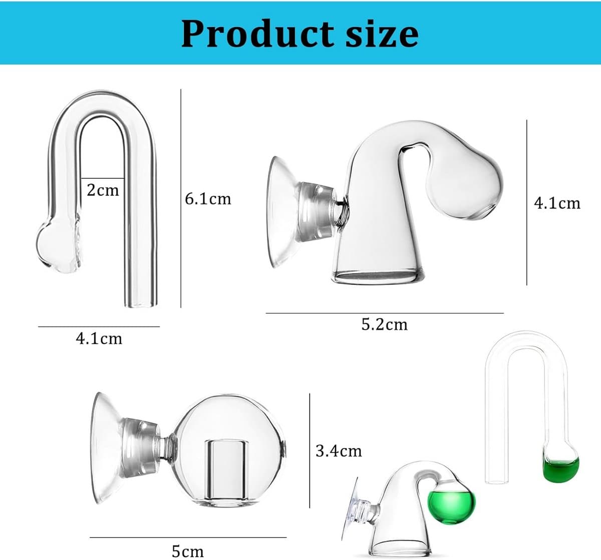 3-delige CO2 testset voor aquaria, inclusief drop checker en monitor voor optimale CO2-niveaus in je aquarium, ideaal voor aquaristiek en vissenwelzijn thumbnail 13