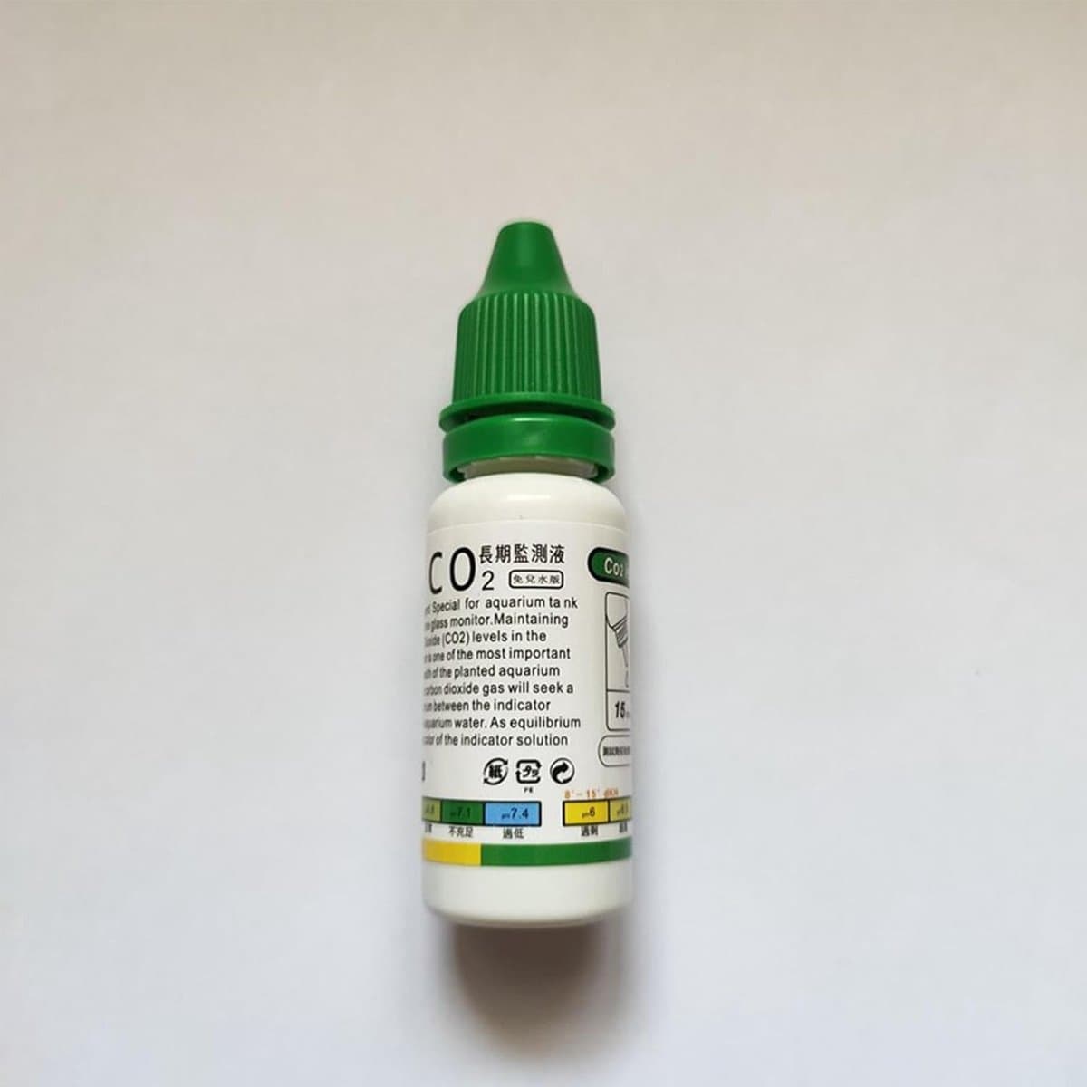 CO2 Testset Aquarium - CO2 Monitor Diffuser - Aquarium Water Kwaliteit - Draagbaar Acryl Ontwerp - 15 ml Oplossing - Groen/Geel thumbnail 3