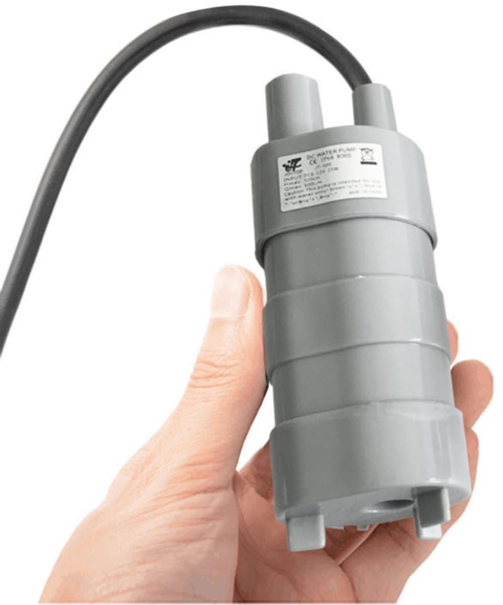 EXCITAT Dompelpomp - 12V Dompelpomp - Debiet 600 liter/uur - Maximale opvoerhoogte 5 meter - Miniatuur motorwaterpomp - Geschikt voor campers, vijvers, aquaria, fonteinen thumbnail 3