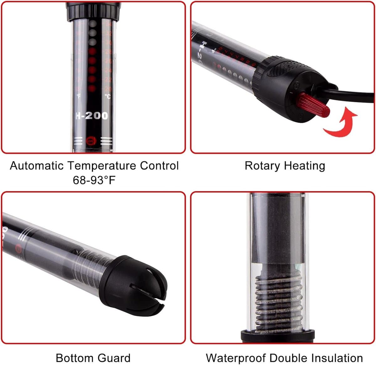 Instelbare Aquariumverwarming met Thermostaat voor Aquariums tot 60L - 50W thumbnail 5