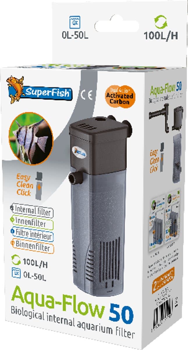 SuperFish AquaFlow Dual Action 50 - Aquarium - Filter - 100 ltr/uur thumbnail 7