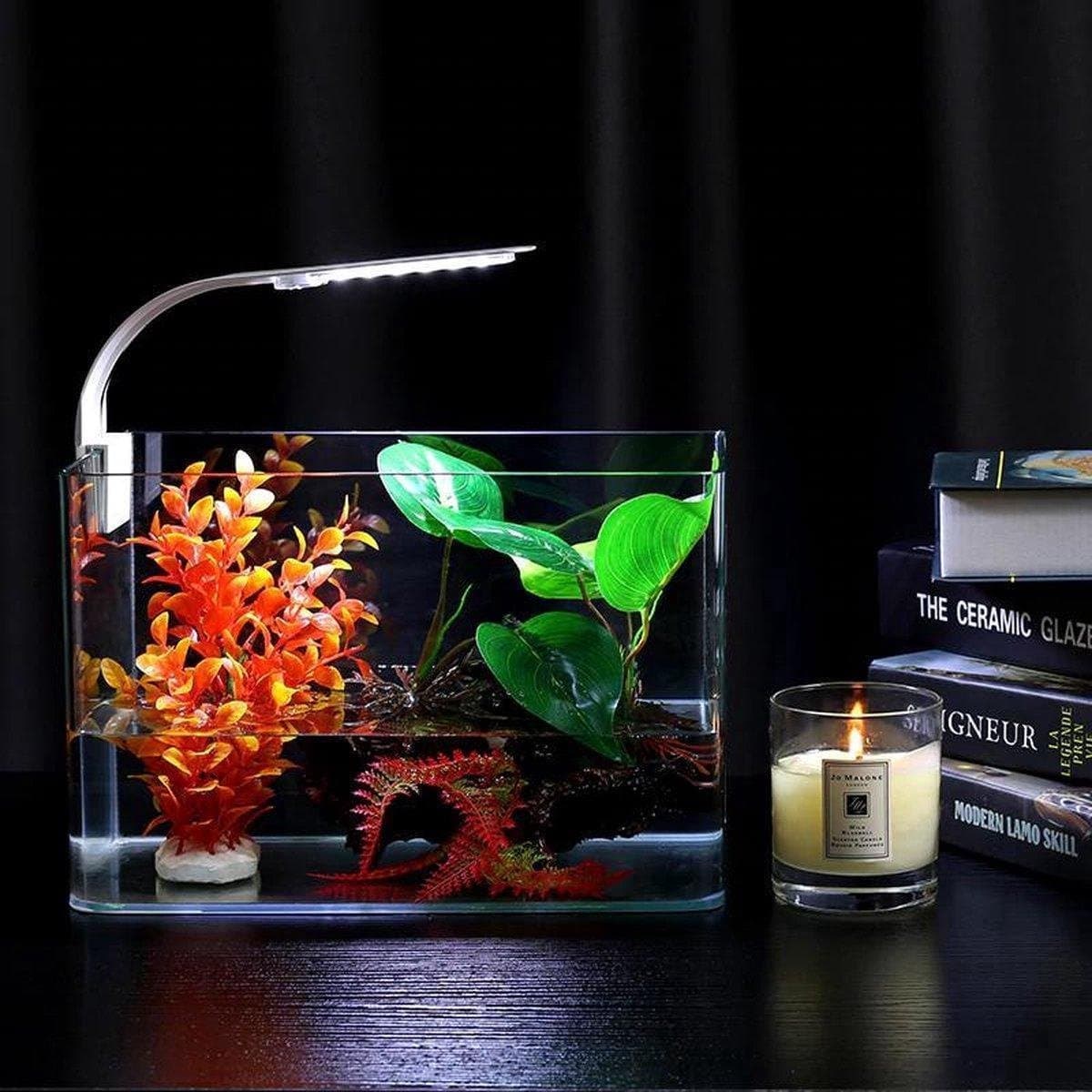 Aquarium LED Lamp – 220MM – Wit Licht – Zorgt Voor Krachtige Verlichting – Geschikt Alle Soorten Aquariums - Zwart thumbnail 7