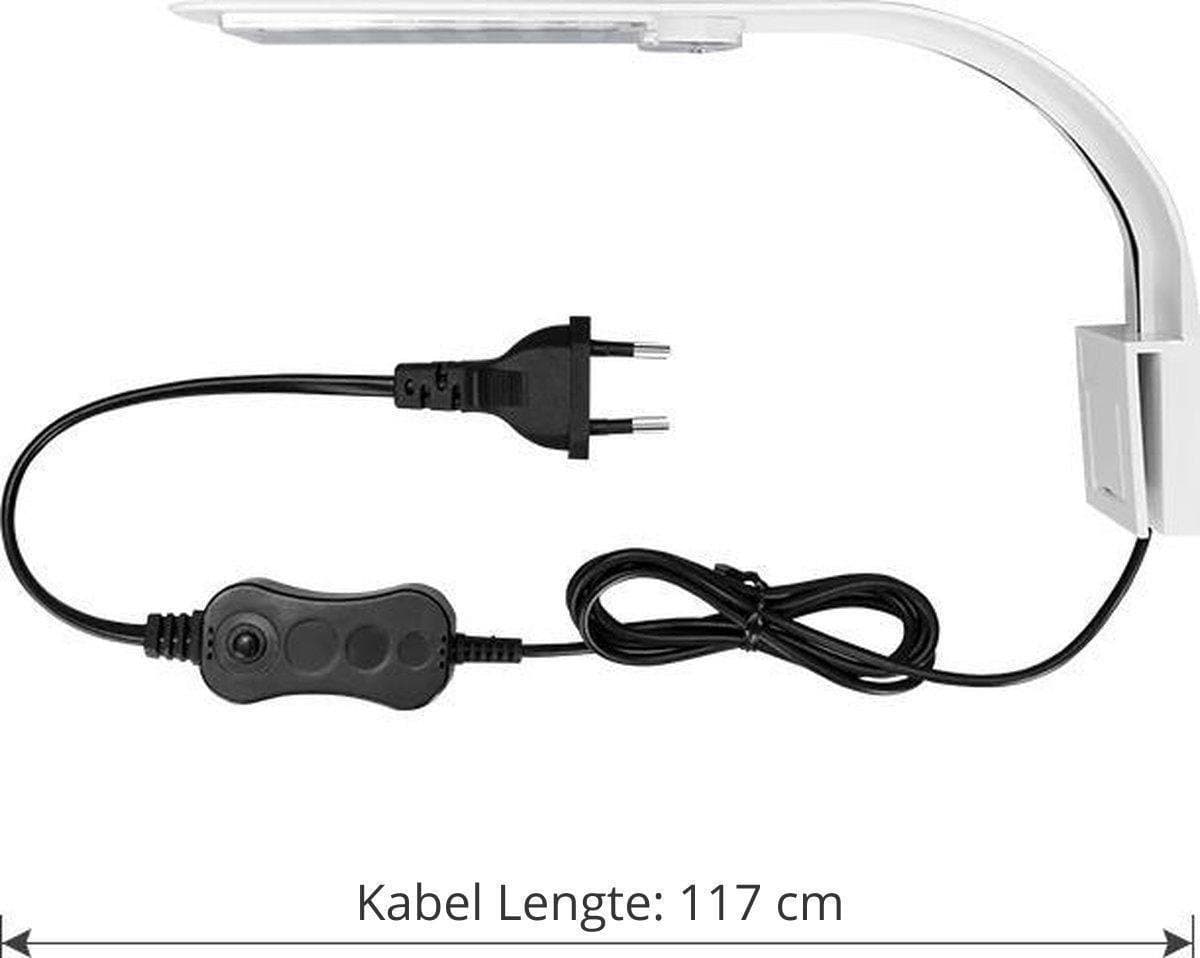 Aquarium LED Lamp – 220MM – Wit Licht – Zorgt Voor Krachtige Verlichting – Geschikt Alle Soorten Aquariums - Zwart thumbnail 3