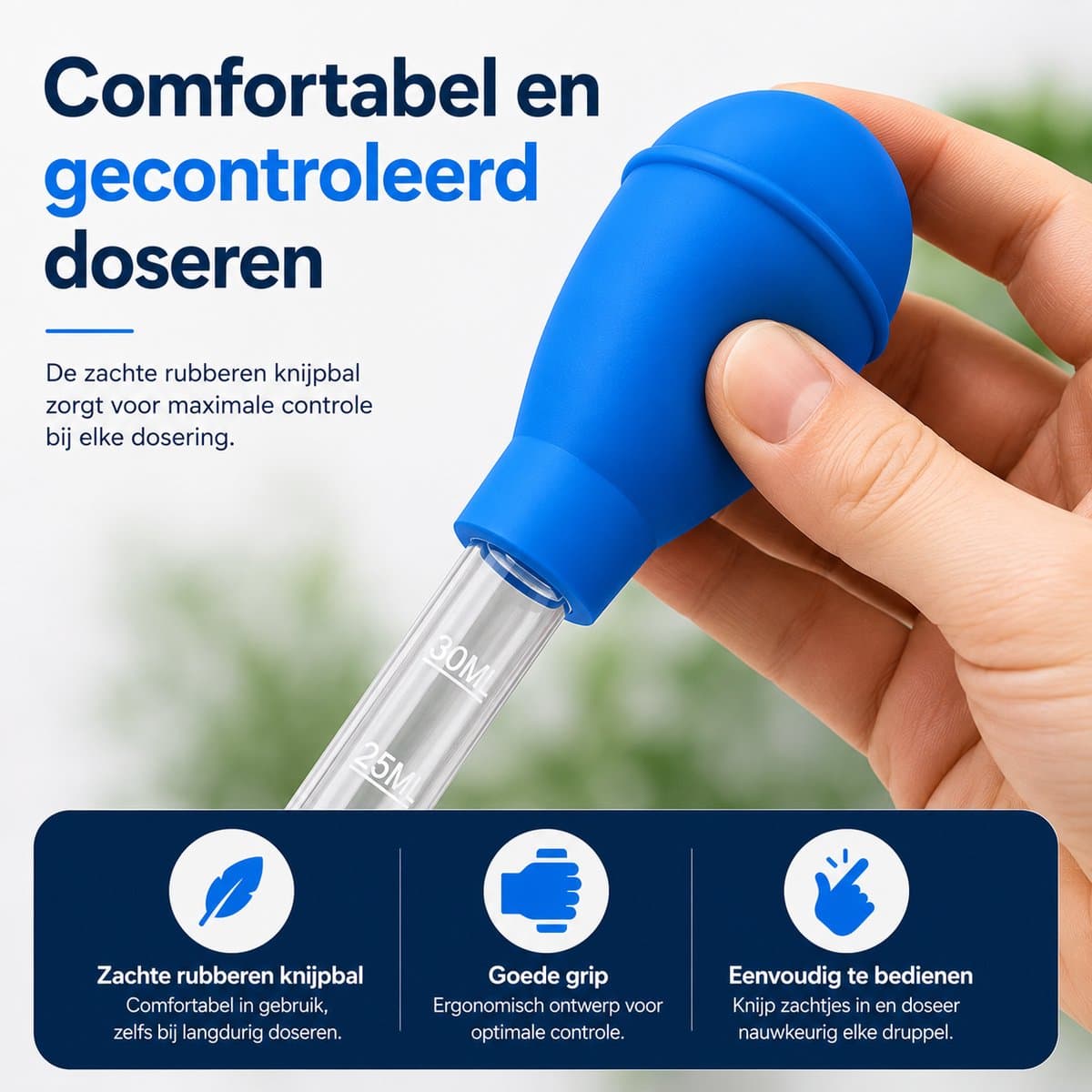 Aqua-Loui® - Aquarium Pipet 30 ml - Lange Doseerpipet met Rubberen Knijpbal - Pipet met Schaalverdeling - Druppelaar voor Aquarium, Medicatie, Plantenvoeding en Waterbehandeling - 28 cm thumbnail 4