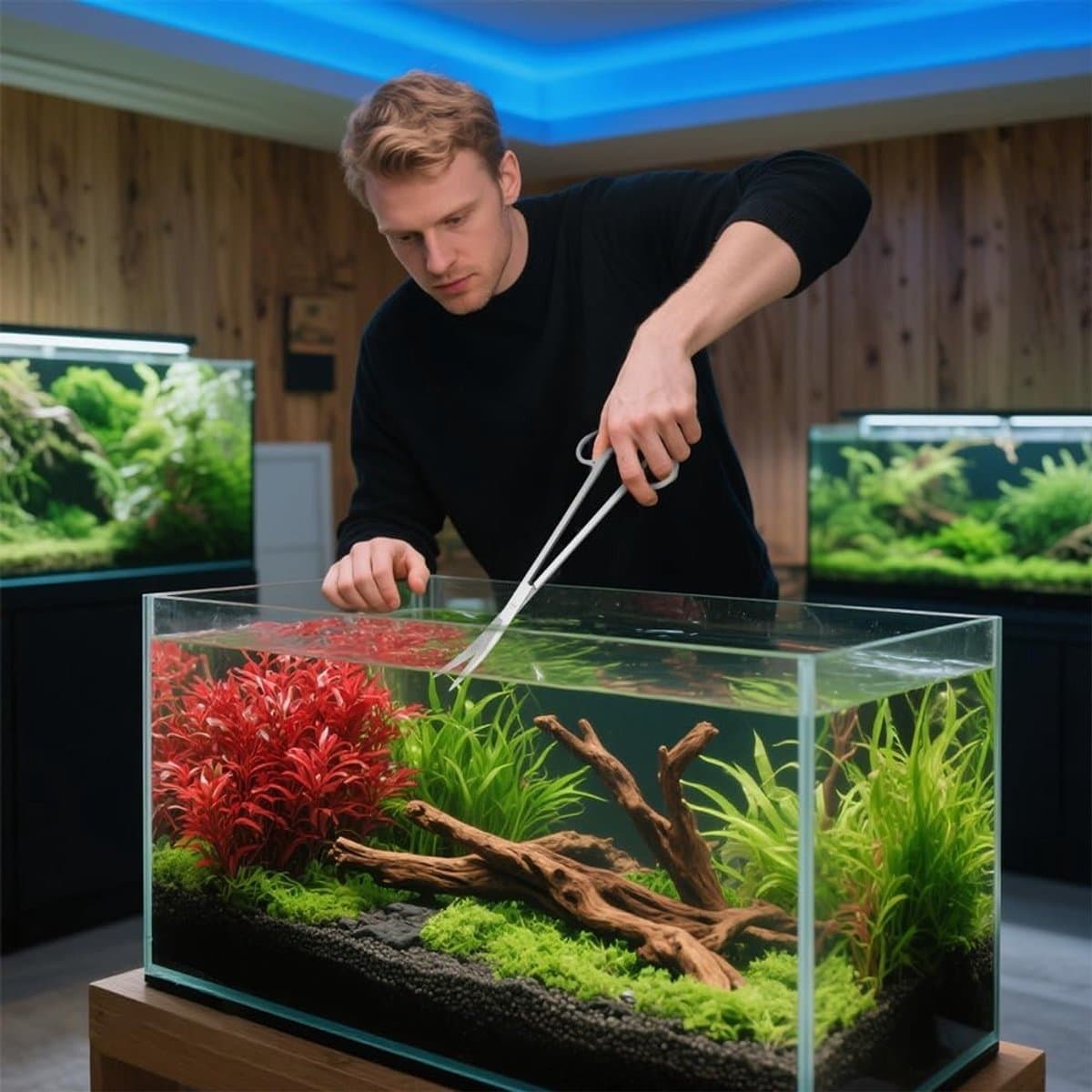 Allecto - Aquarium Aquascaping Tools Set - RVS Schoonmaakset - Voor waterplanten - Set van 4 - Onderhoud aquarium - Ideaal voor aquascaping - Gesch.. thumbnail 19