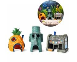 Solud® Aquarium decoratie - Aquarium accessoires - Ornamenten Set van 3 - Ornamenten voor Aquaria