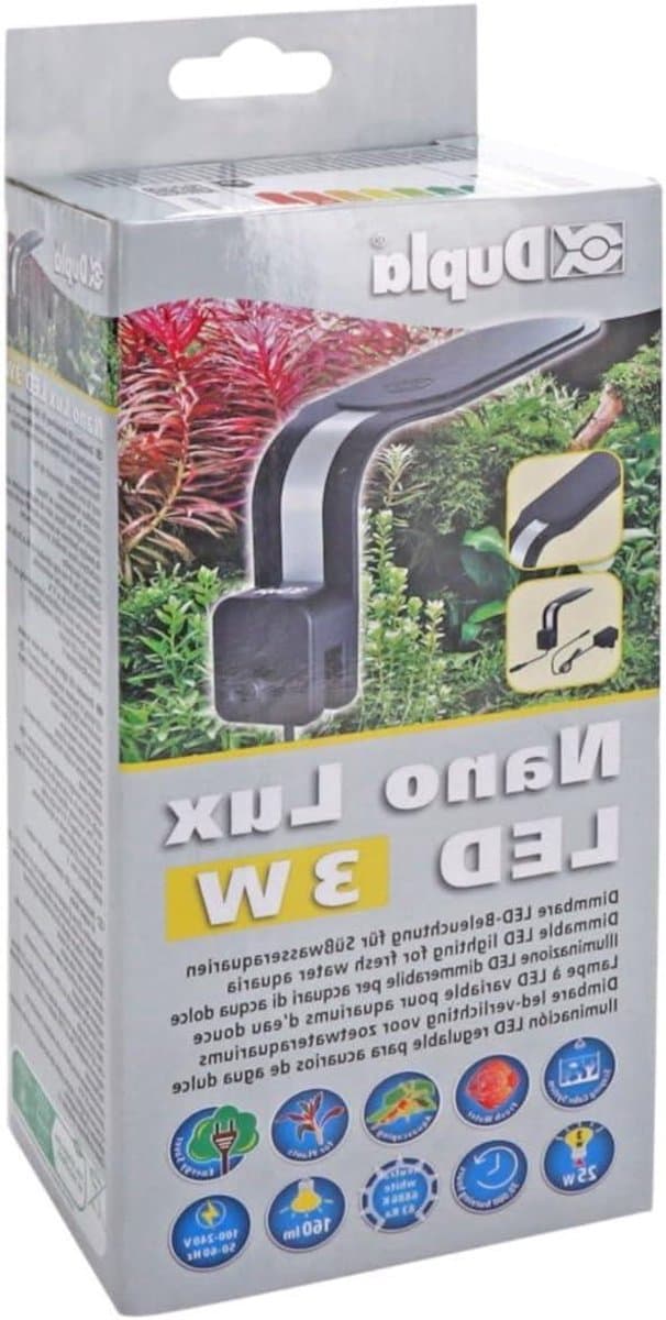 Nano Lux LED - Aquariumverlichting LED - Planten Groei - Geïntegreerde Dimmer - 5-20 Liter - Warmwit - afbeelding 1
