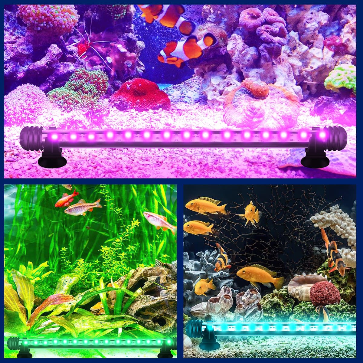 Waterdichte RGB LED duiklamp aquarium 5,4W met timer thumbnail 8