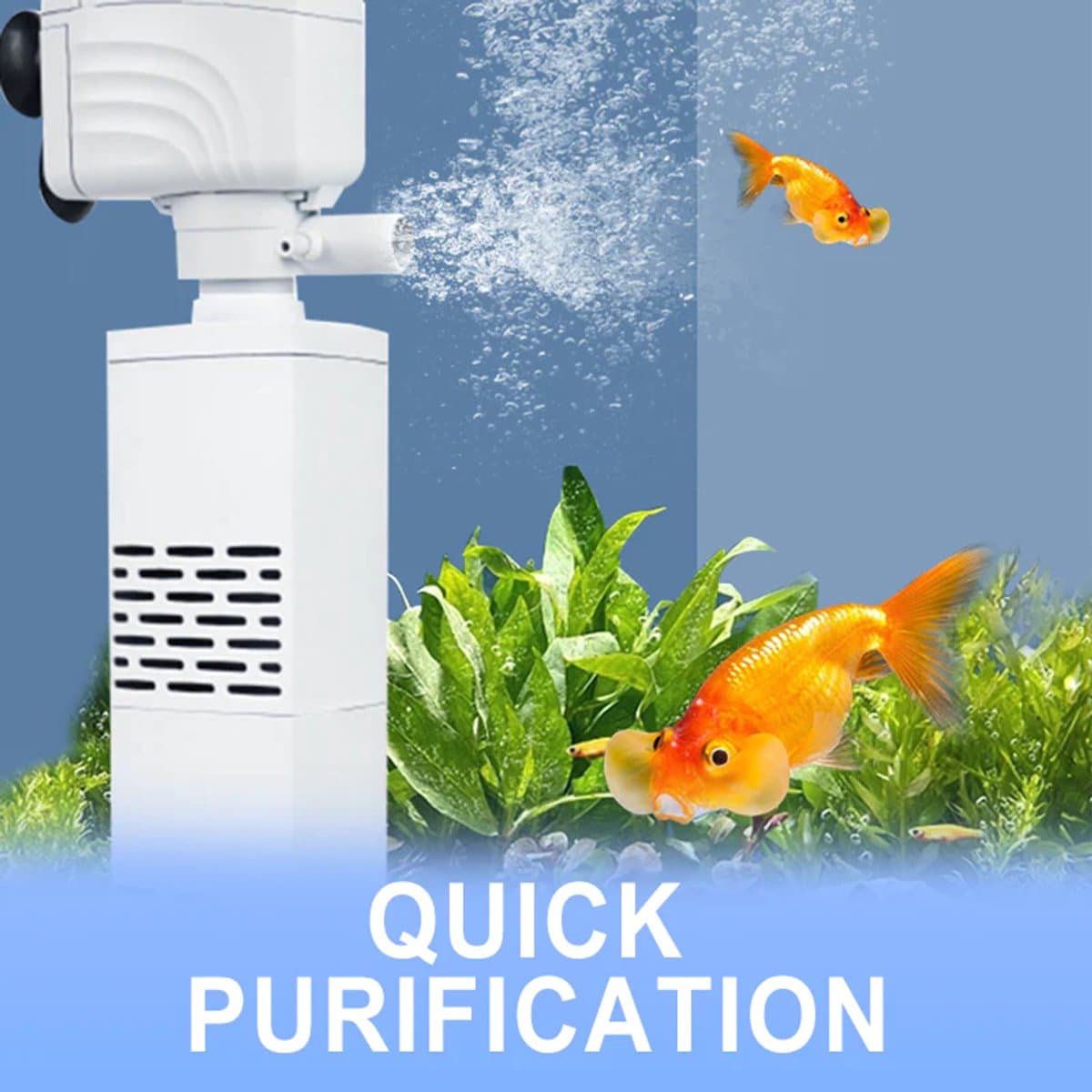 Home & Marker - 3-in-1 Aquarium Filter - Stil Binnenfilter & Luchtpomp - Voor Helder Water & Optimale Zuurstof - Aquarium Pomp Geruisloos - FILTPRO thumbnail 6
