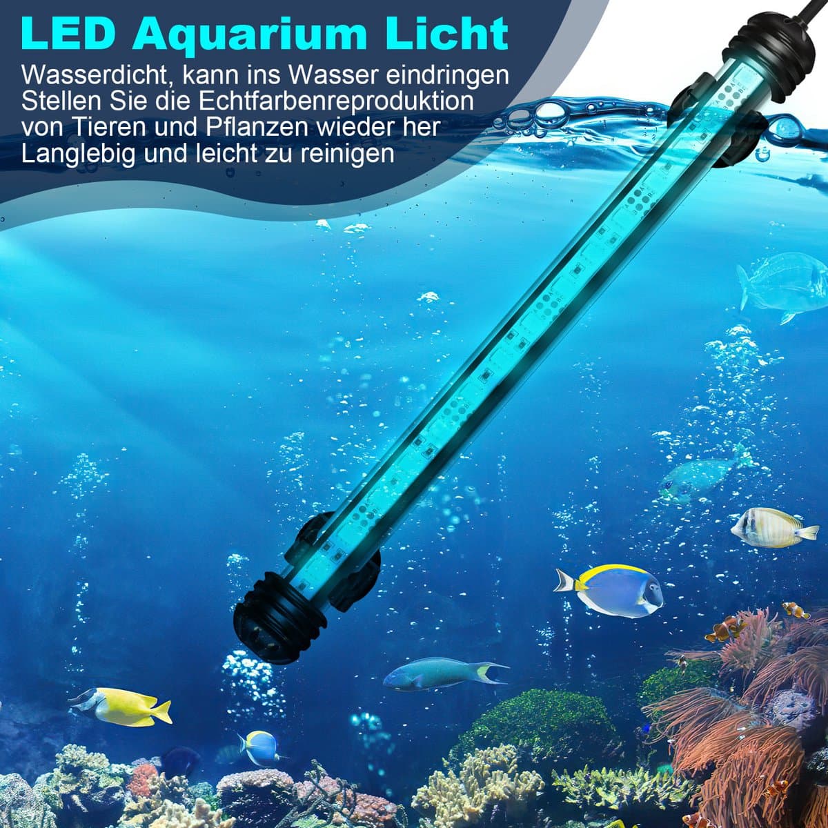 Waterdichte RGB LED duiklamp aquarium 5,4W met timer thumbnail 7
