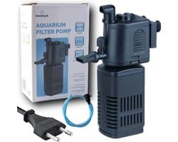 Aquarium Filter Pomp - Wasbaar Filter - 230V - 500L/h - Aquariumfilter voor Zuurstof en Filtratie