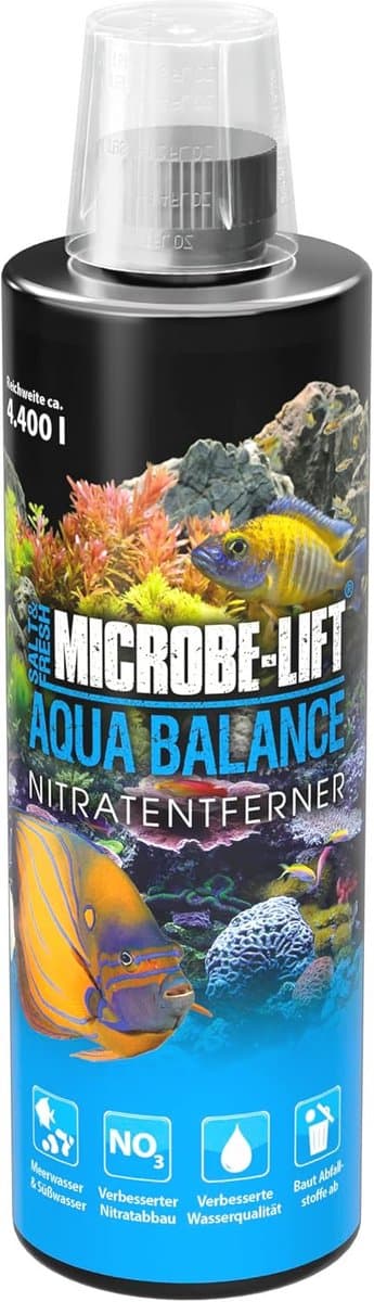 Aquarium Waterbehandeling - Nitraat Verwijderaar voor Zoet- en Zeewater, 473 ml