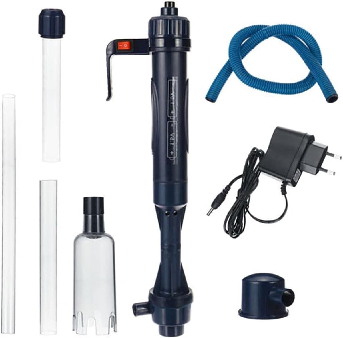 Elektrische Aquarium Zand en Grind Cleaner met Uitschuifbare Slang en Waterververser - Vacuüm Pomp voor Eenvoudig Onderhoud van je Vis Tank