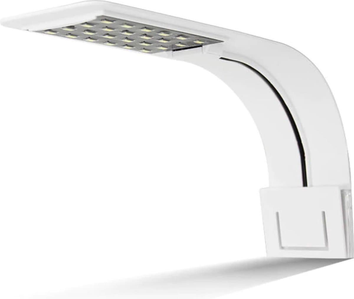 Aquarium LED Lamp – 220MM – Wit Licht – Zorgt Voor Krachtige Verlichting – Geschikt Alle Soorten Aquariums - Zwart