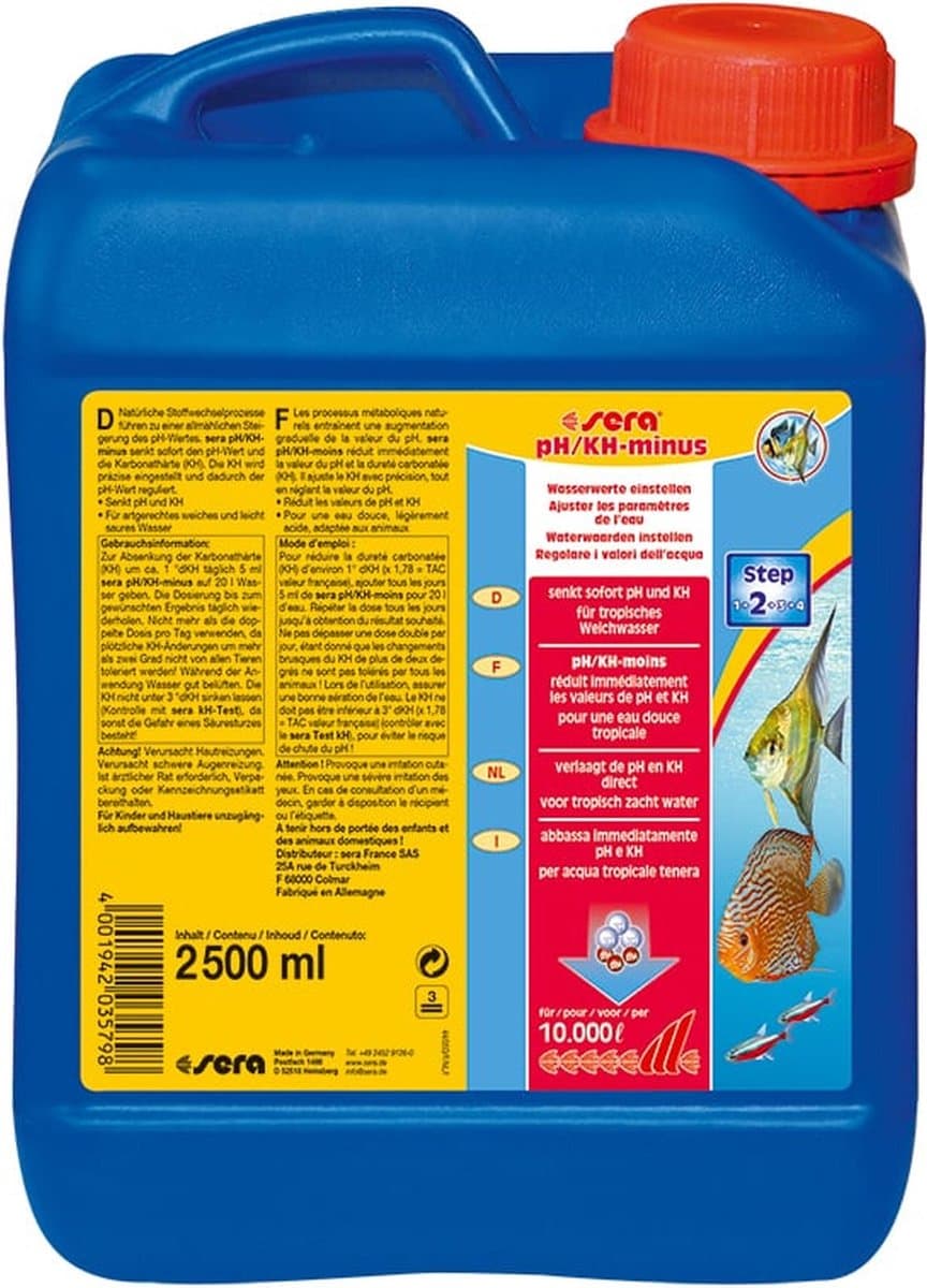 pH/kH-minus 2500 ml - Sera Aquarium Waterbehandeling