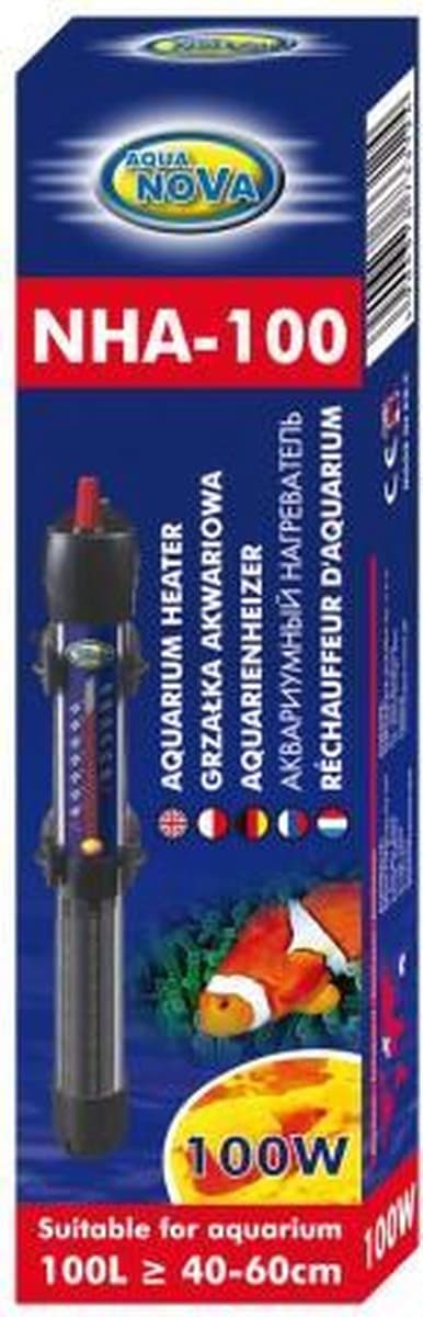 Aqua Nova - Aquarium verwarming - Heater - 100 Watt - Tot 100 liter