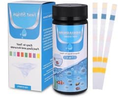 7-in-1 pH Teststrips voor Aquariums en Zwembaden - Waterkwaliteit Testset voor Ammoniak, Nitriet en Chloorwaarden